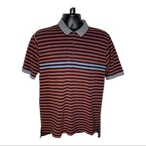 Slazenger Striped Polo Shirt Sz Med